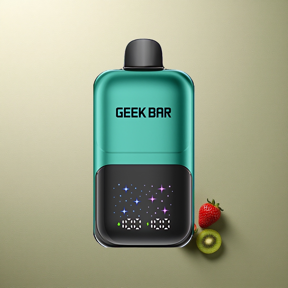 GEEK BAR 2GO 20ml 50000 Puffs Fresa  Kiwi con Pantalla Interactiva y Tanque Dual de 20mL