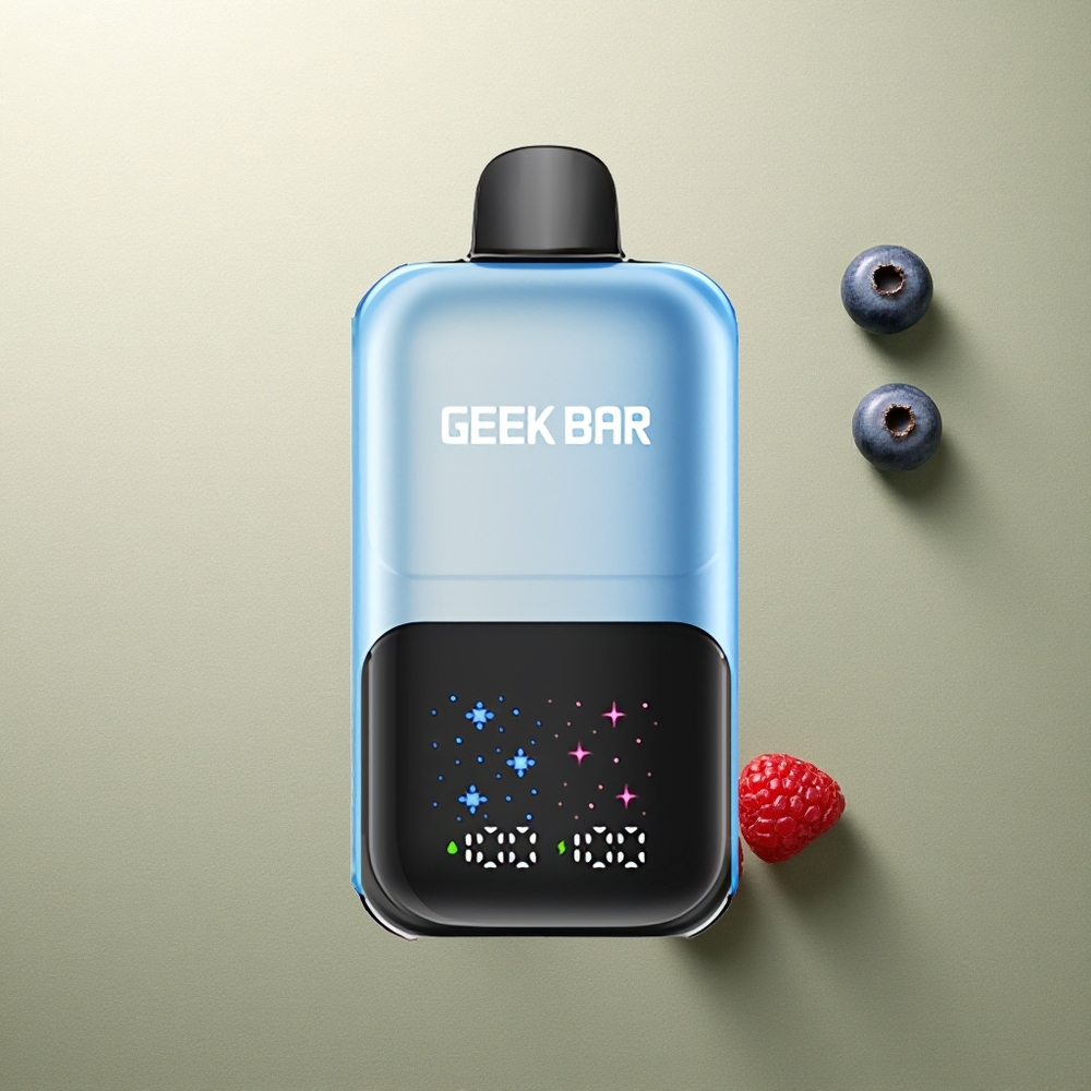 GEEK BAR 2GO 20ml 50000 Puffs Helado de Mora Azul con Frambuesa Pantalla Grande Ajustable