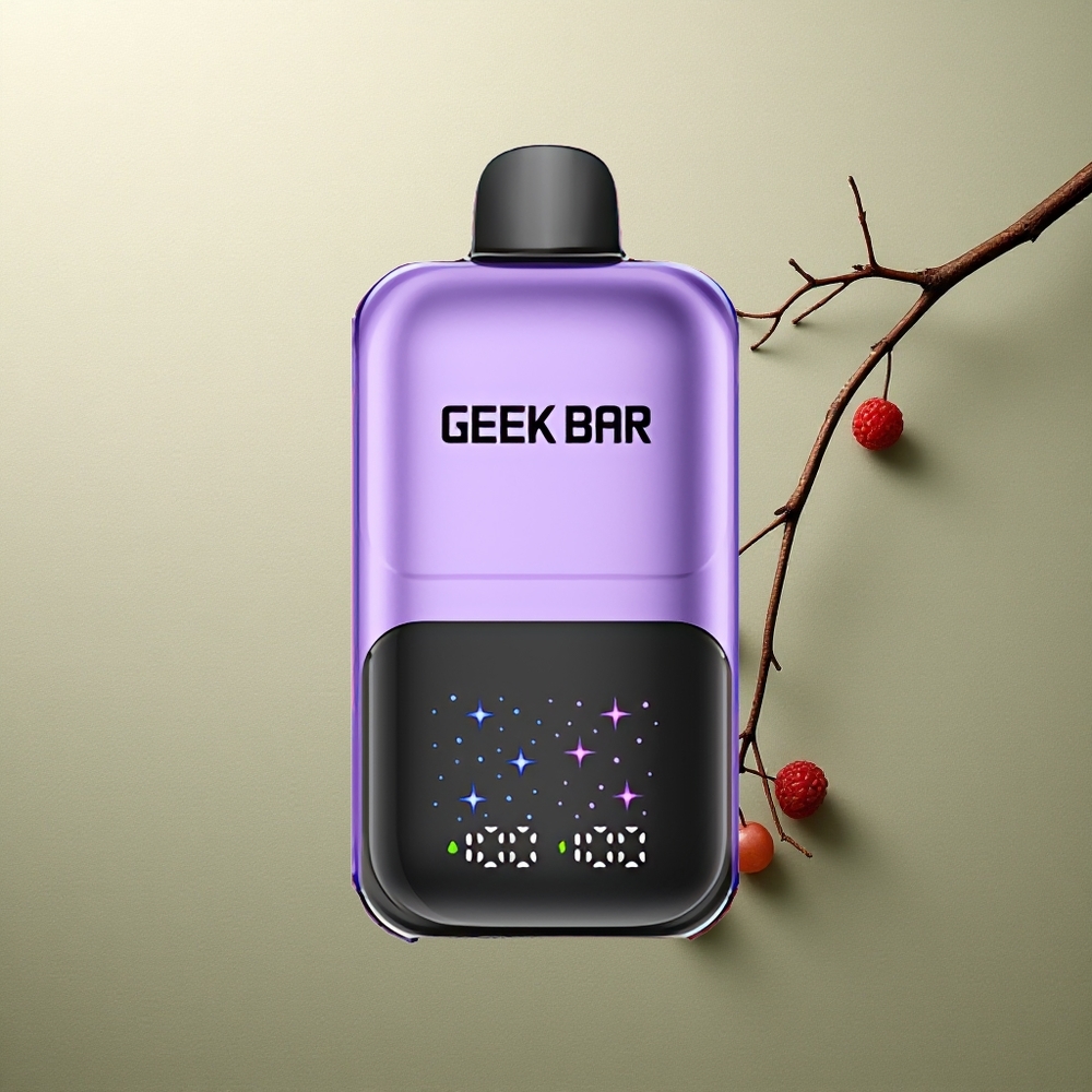 GEEK BAR 2GO 20ml 50000 Puffs Uva  Frambuesa con Pantalla Interactiva y Sabores Ajustables