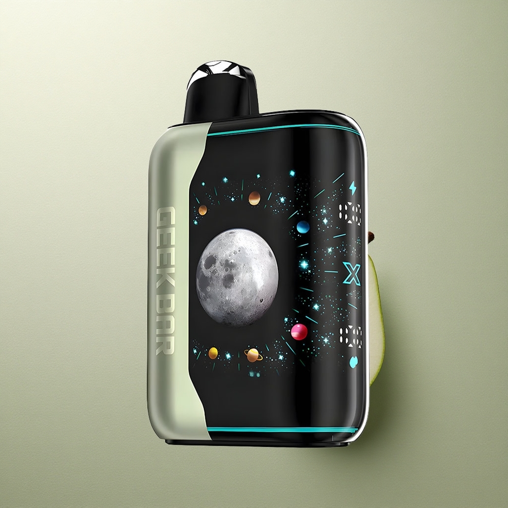 GEEK BAR Platinum Edition 25000 Puffs Menta Miami Platino con Pantalla 3D y Carga Rápida