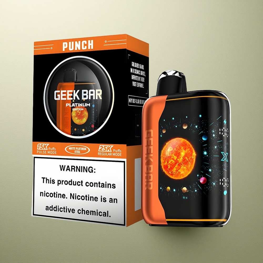 GEEK BAR Platinum Edition 25000 Puffs Platino Dinámico 20mL Dual Malla