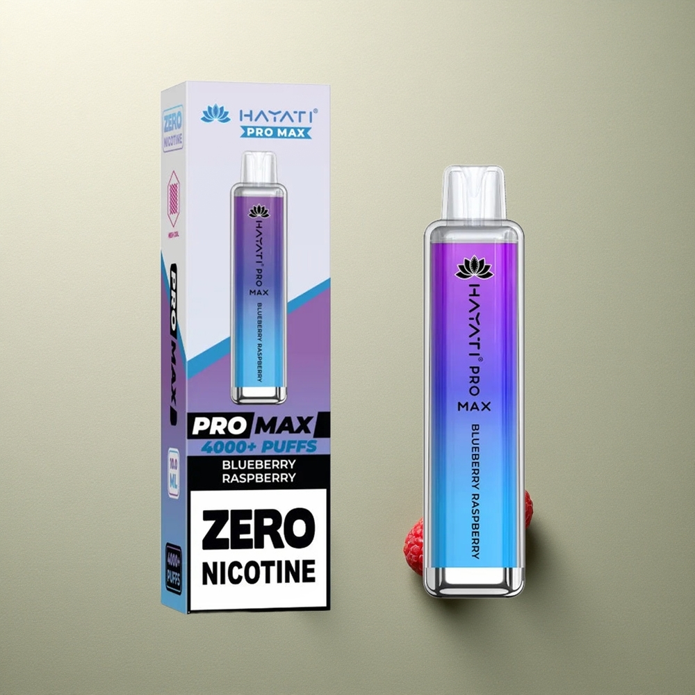 Hayati Pro Max 4000 Puffs Arándano Frambuesa Recargable 1400mAh Dual Coil