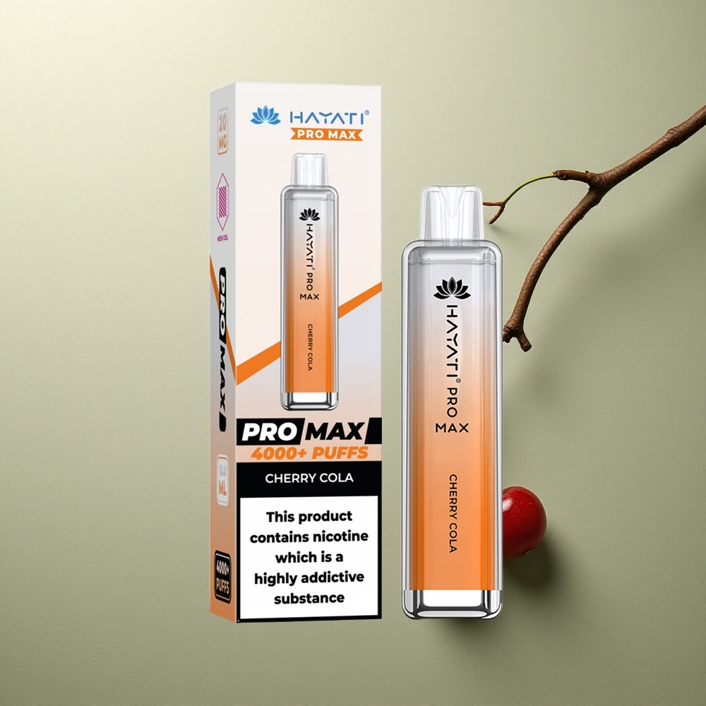 Hayati Pro Max 4000 Puffs Cherry Cola Dual Mesh Rechargeable