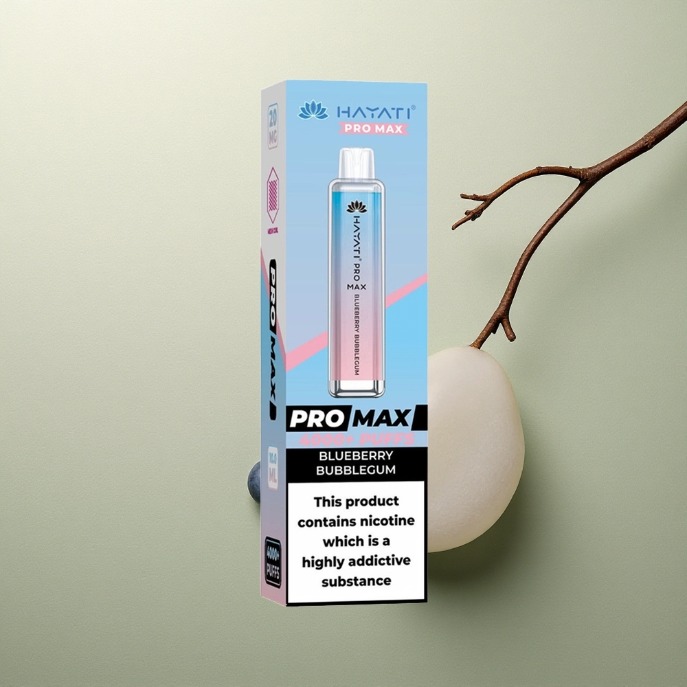 Hayati Pro Max 4000 Puffs Chicle de Arándano Recargable 5 Nicotina