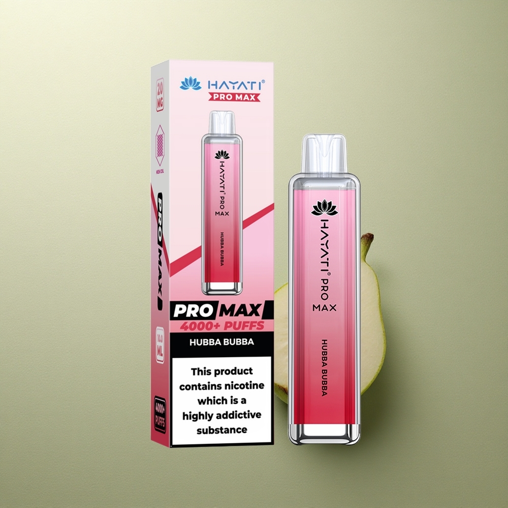 Hayati Pro Max 4000 Puffs Hubba Bubba Doble Bobina Recargable