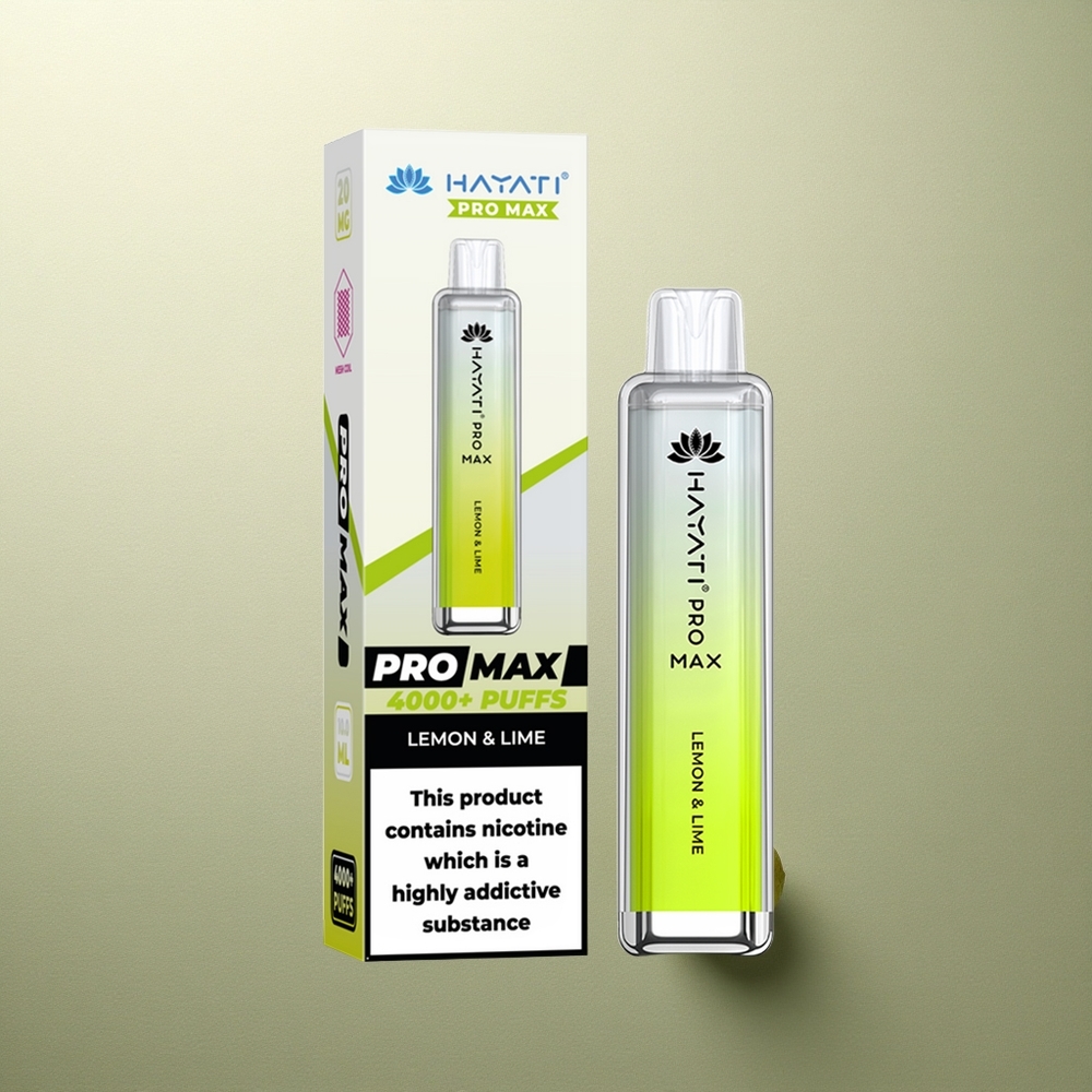 Hayati Pro Max 4000 Puffs Limón  Lima Recargable 1400mAh