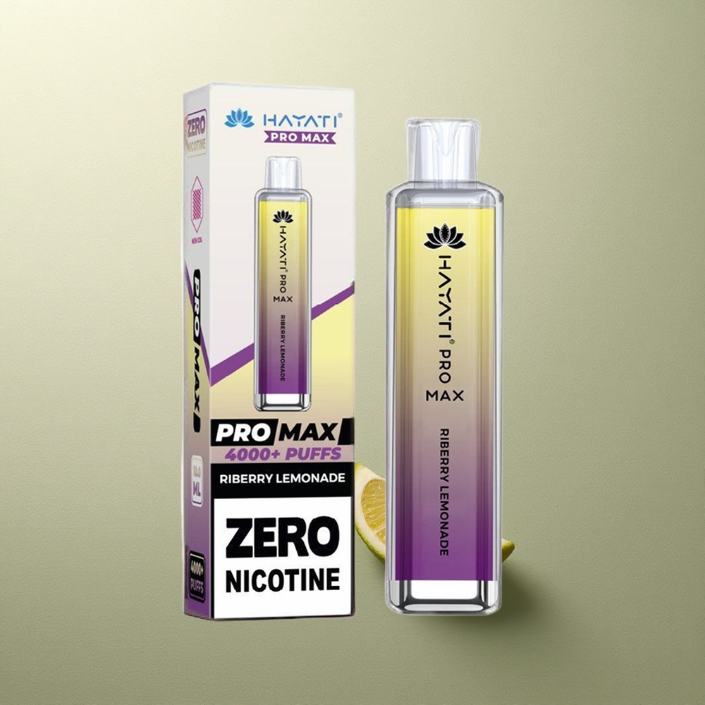 Hayati Pro Max 4000 Puffs Limón Riberry 5 Dual Coil Recargable