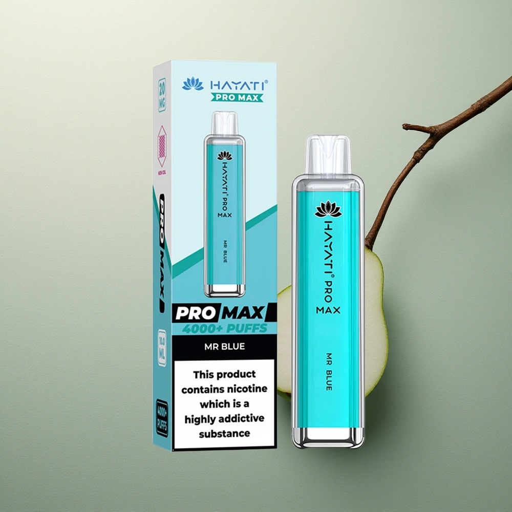 Hayati Pro Max 4000 Puffs Señor Azul Recargable 2ml 5 Nicotina