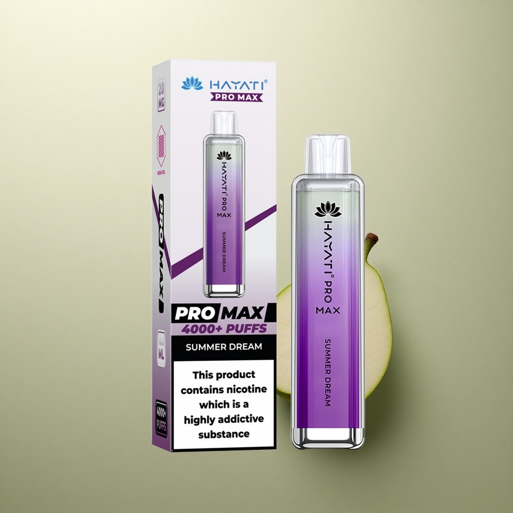 Hayati Pro Max 4000 Puffs Sueño de Verano Recargable 2ml 10ml