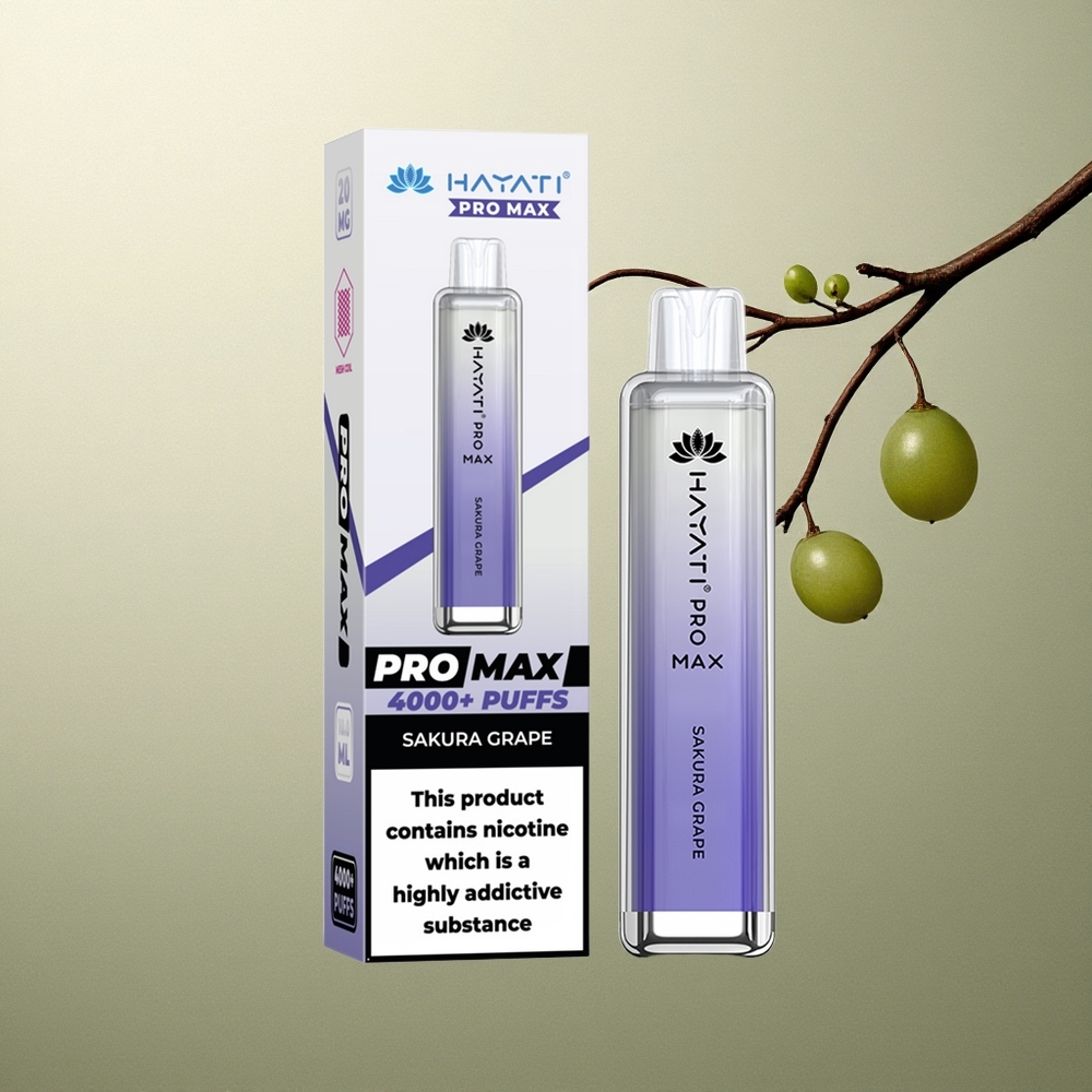Hayati Pro Max 4000 Puffs Uva Sakura Dual Mesh 2ml Recargable