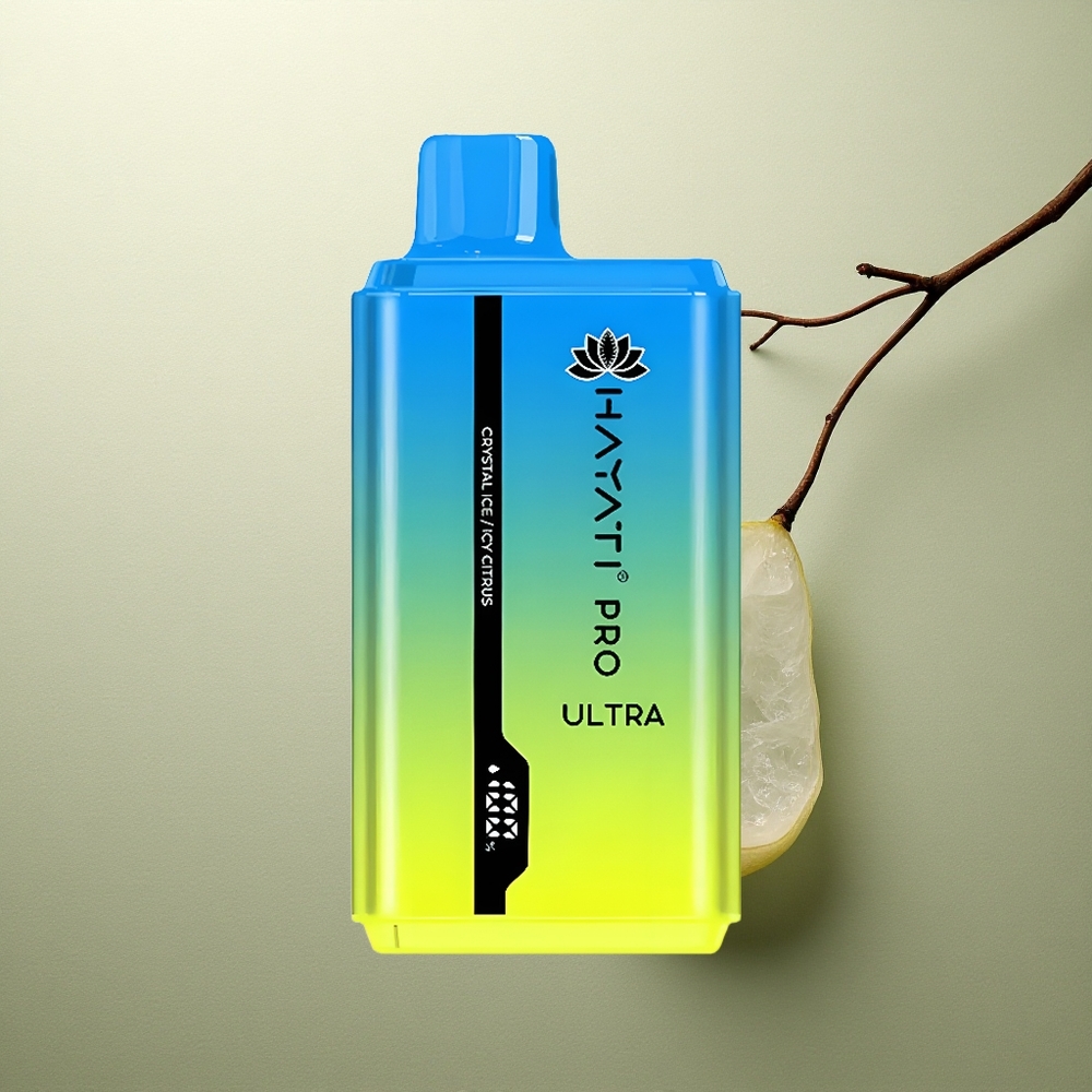 Hayati Pro Ultra 15000 Puffs Cítrico Helado Cristalino 850mAh 24ml