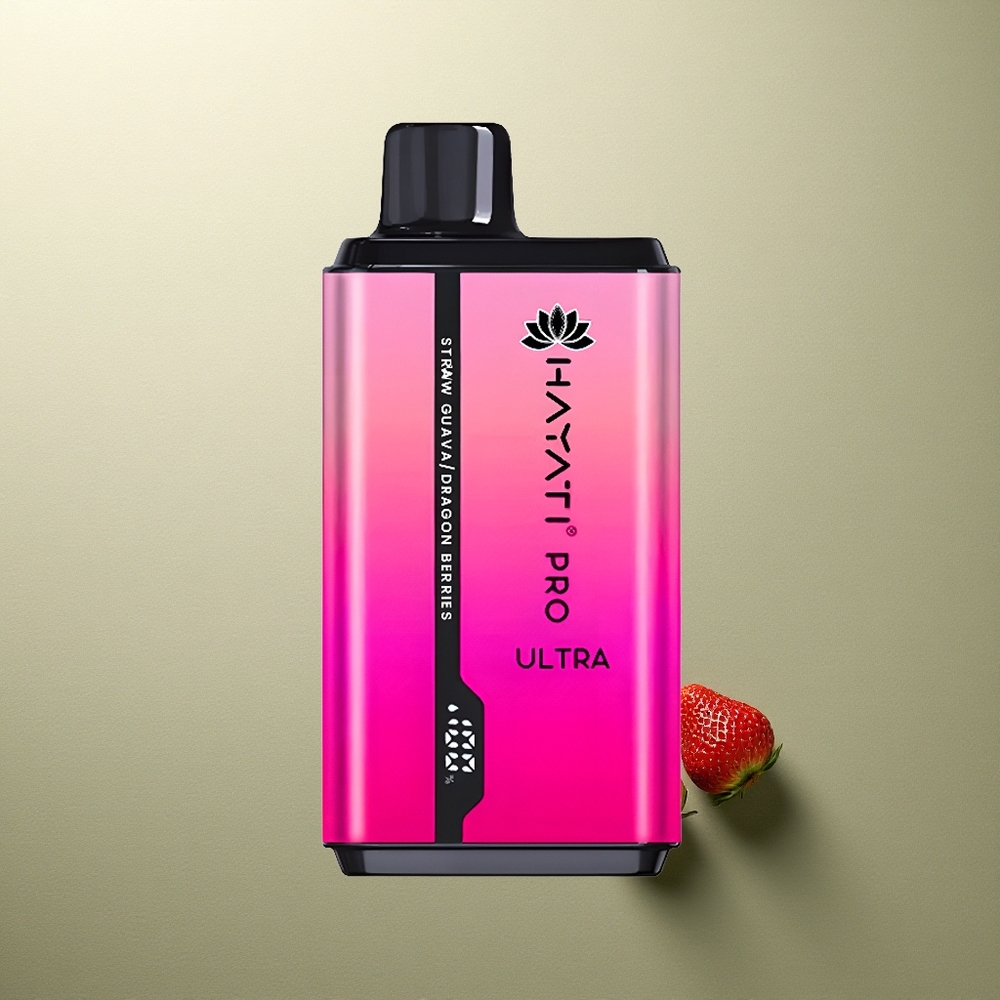 Hayati Pro Ultra 15000 Puffs Fresa Guayaba Dragón Bayas 850mAh 24ml 2