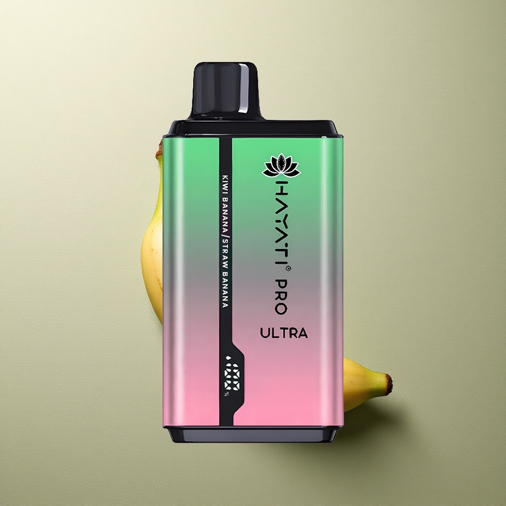 Hayati Pro Ultra 15000 Puffs Kiwi Banana Fresa Banana 850mAh 24ml 2