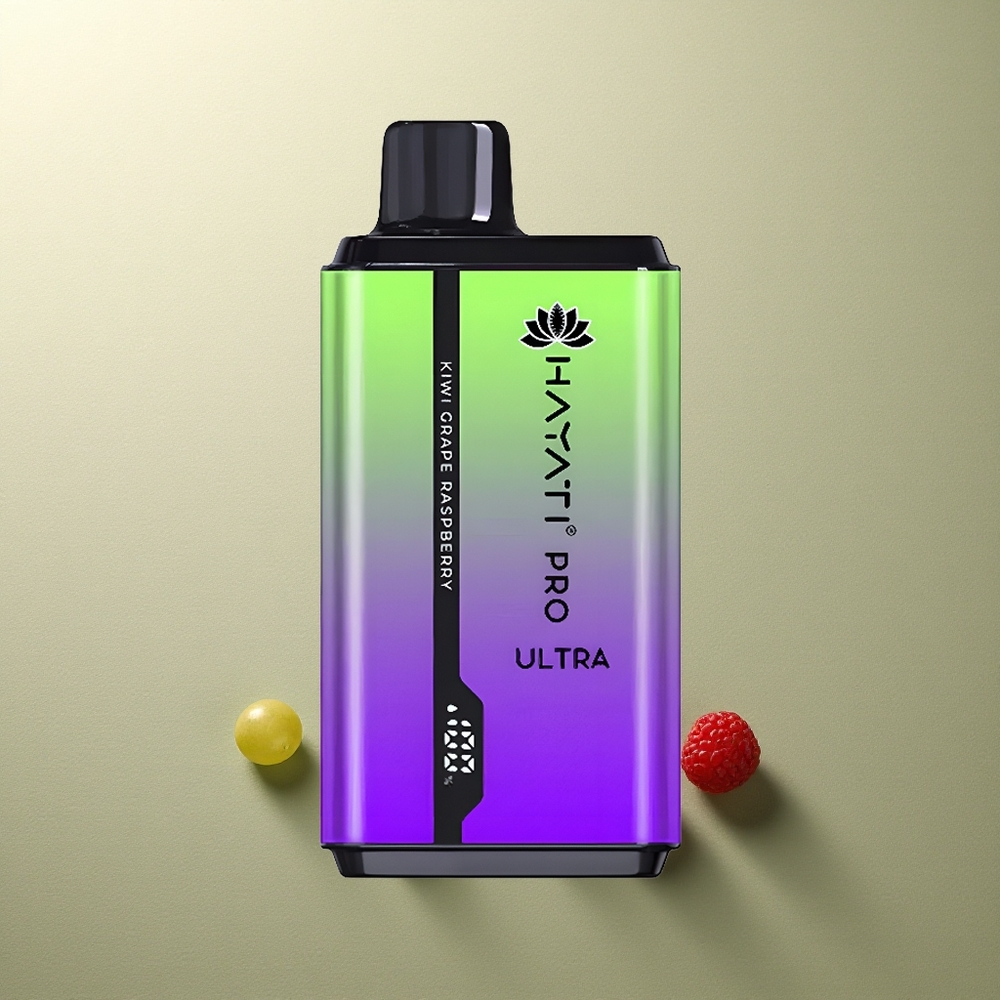 Hayati Pro Ultra 15000 Puffs Kiwi Uva Frambuesa 850mAh 24ml 2