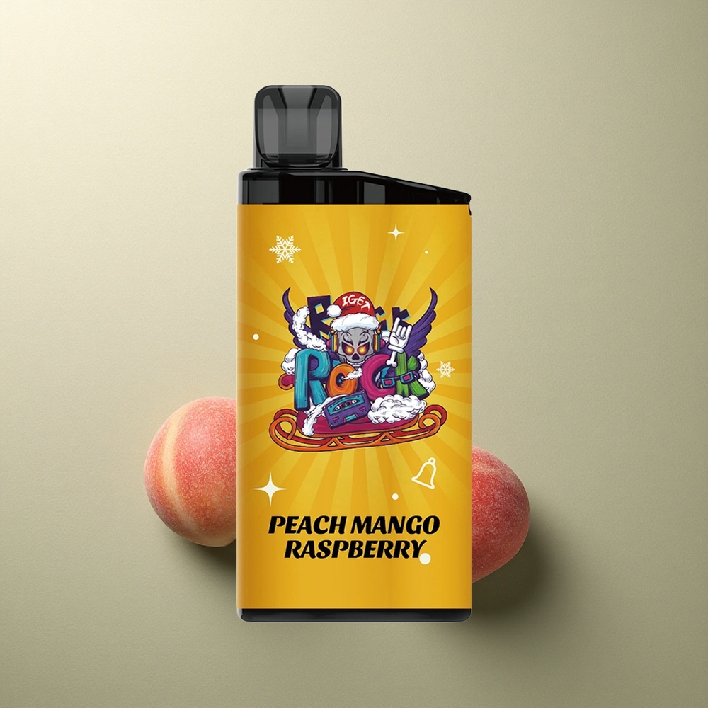IGET Bar 3500 Puffs Durazno Mango Frambuesa 1400 mAh 12 Ohm