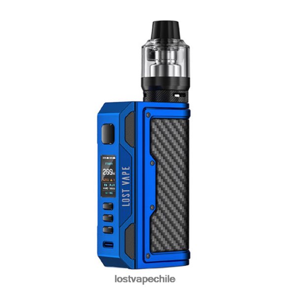 azul mate/fibra de carbono