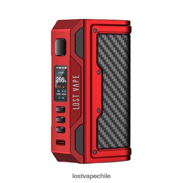 rojo mate/fibra de carbono