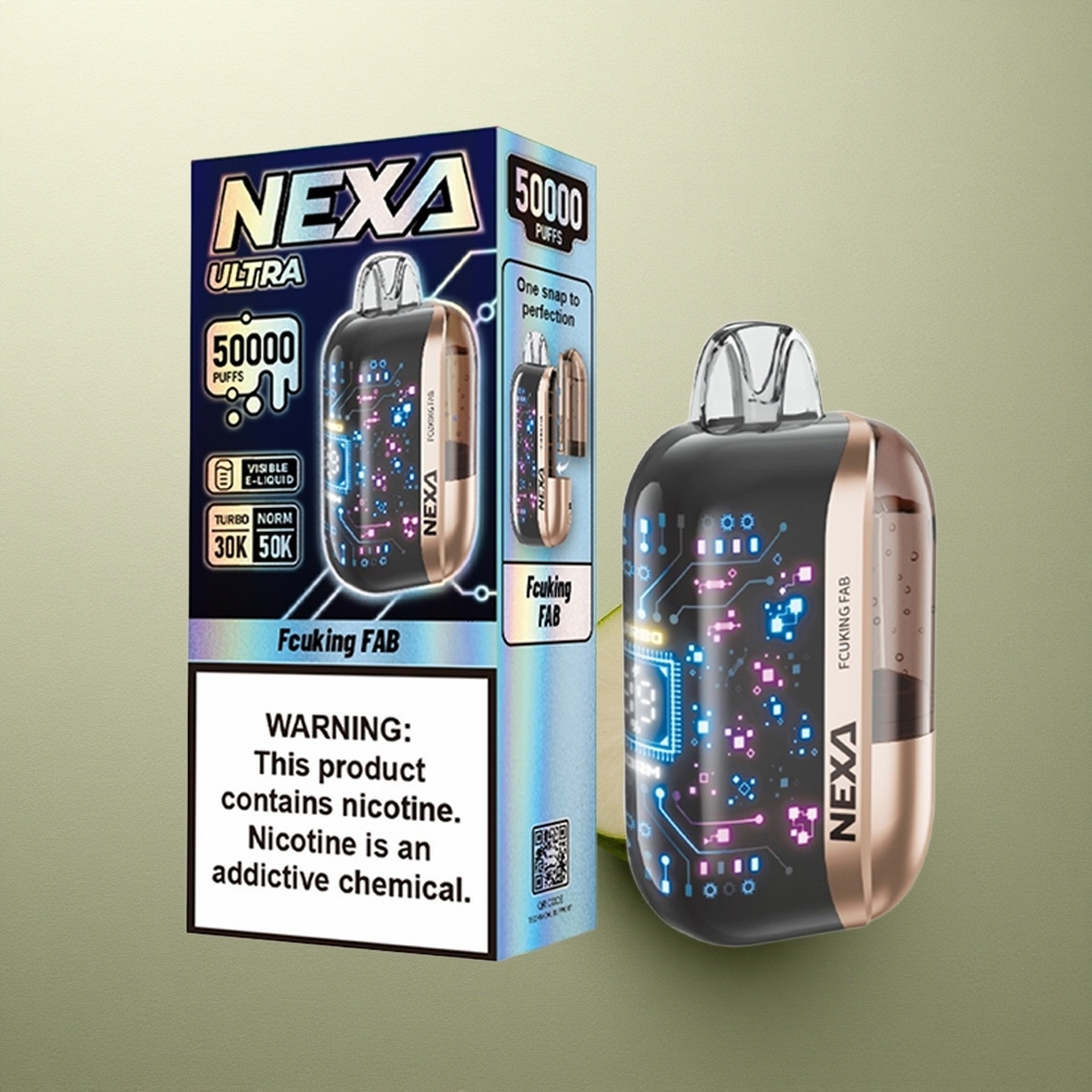 NEXA Ultra 50000 Puffs Fcuking Fab 20ml Pantalla 3D 5 Nicotina