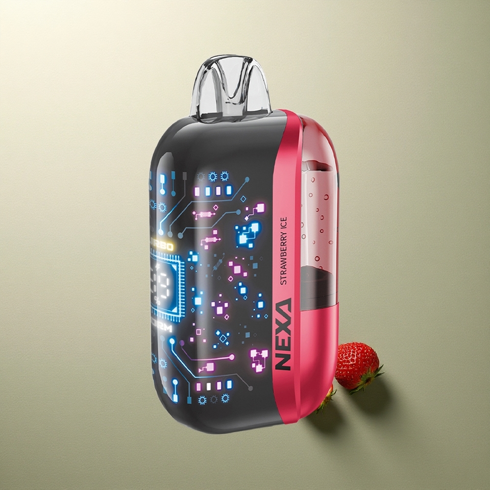 NEXA Ultra 50000 Puffs Helado de Fresa 20ml Pantalla 3D