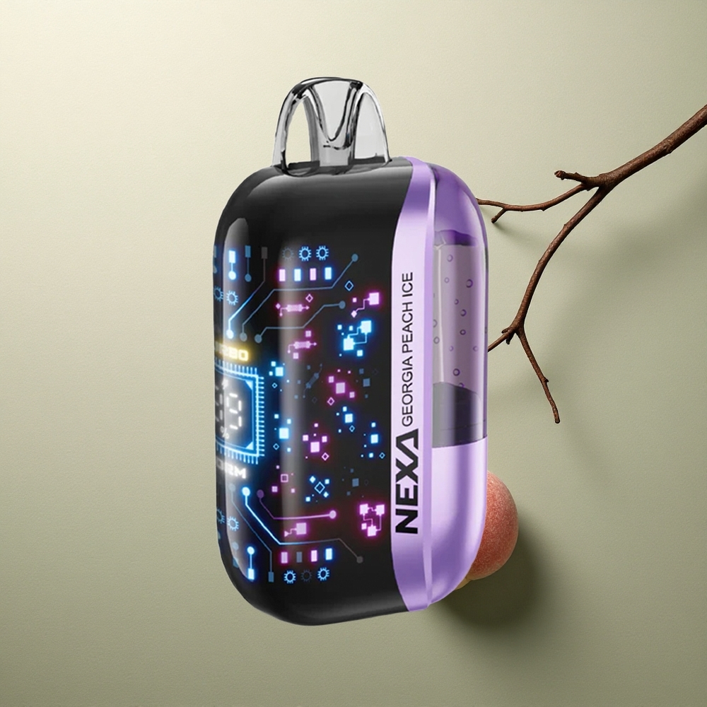 NEXA Ultra 50000 Puffs Melocotón de Georgia Hielo 20ml 5 Dual Mesh