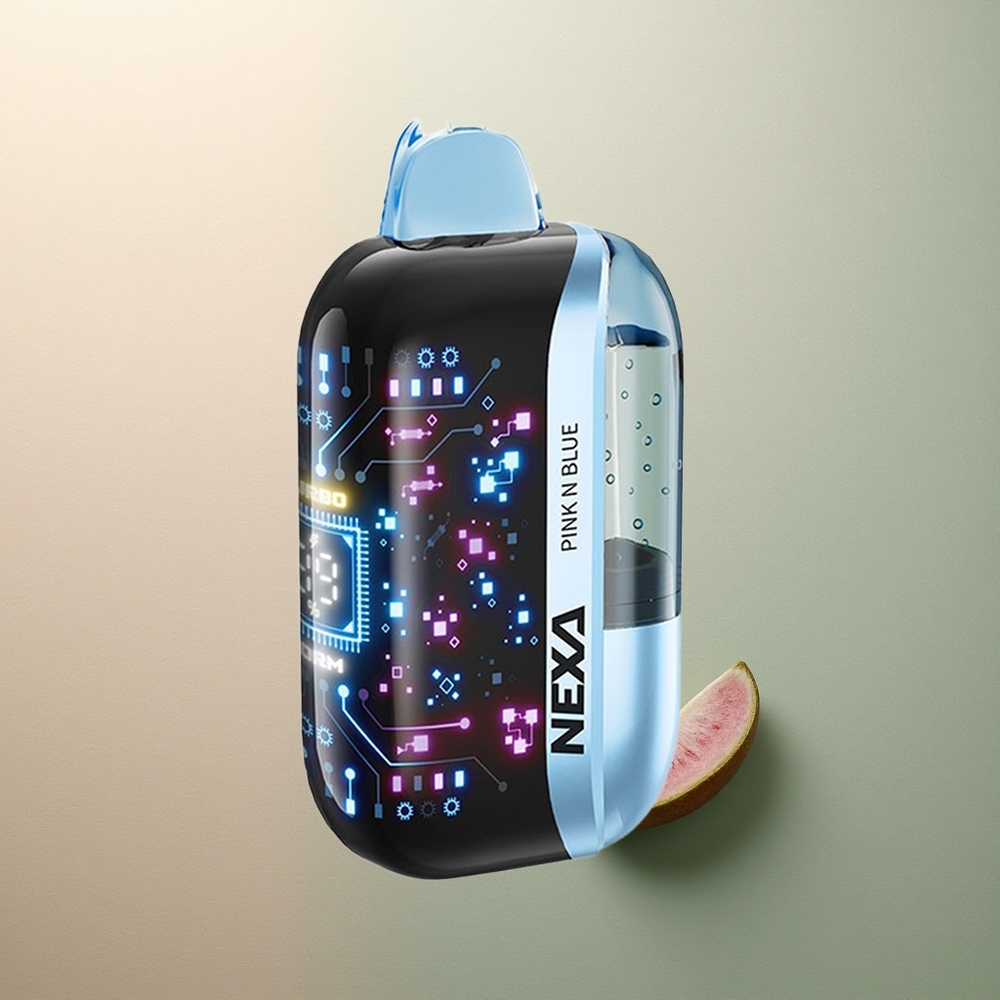 NEXA Ultra 50000 Puffs Rosa y Azul 50K con Pantalla 3D y Carga Tipo-C