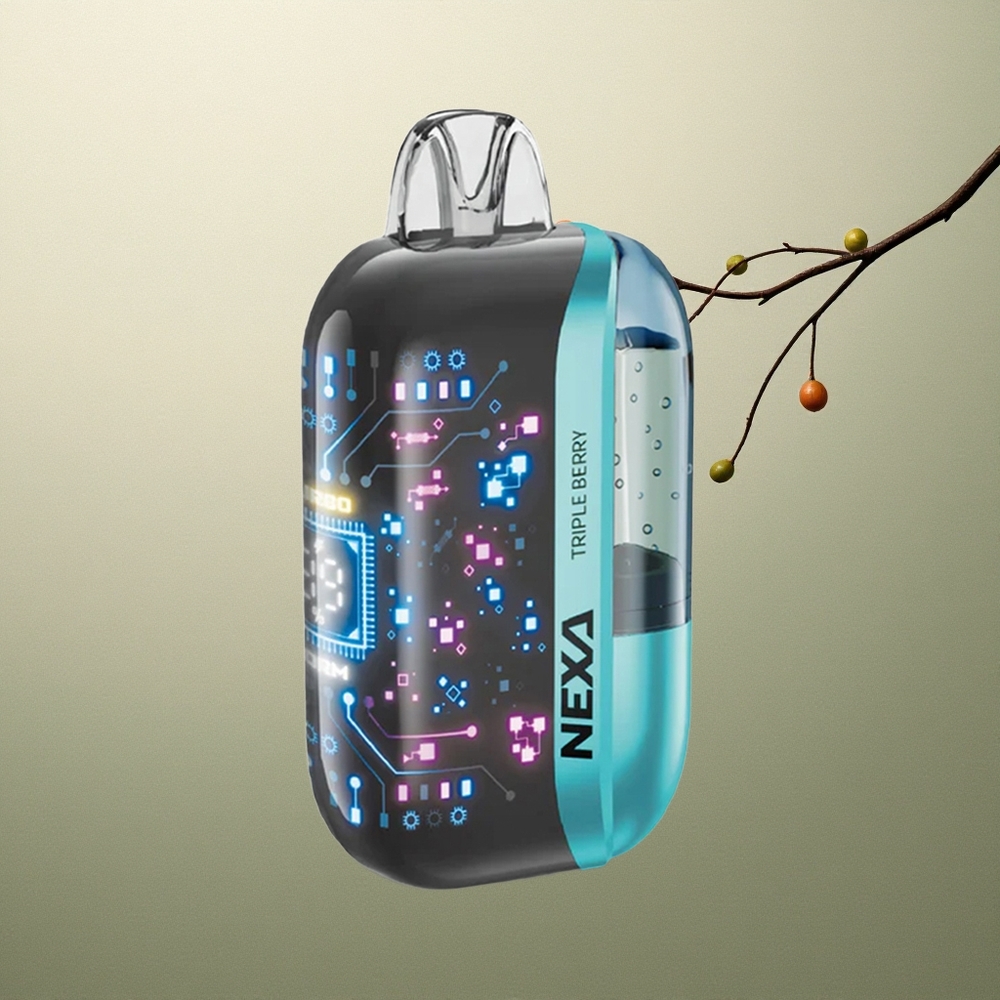 NEXA Ultra 50000 Puffs Triple Berry 20ml 5 Nicotina Pantalla 3D