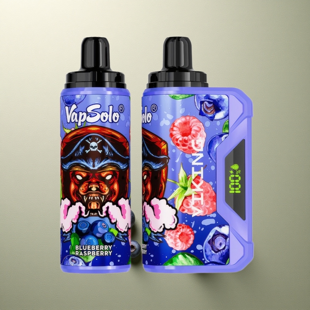 VapSolo VIKING 12000 Puffs Frambuesa Arándano 22ml Tipo-C