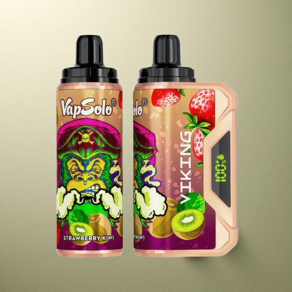 VapSolo VIKING 12000 Puffs Fresa Kiwi 22ml Tipo-C