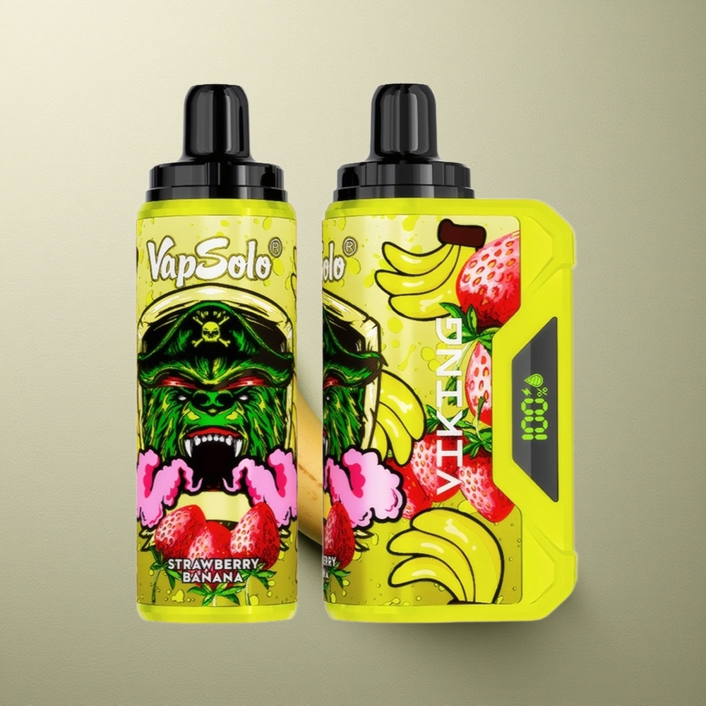 VapSolo VIKING 12000 Puffs Fresa Plátano Tipo-C 22ml