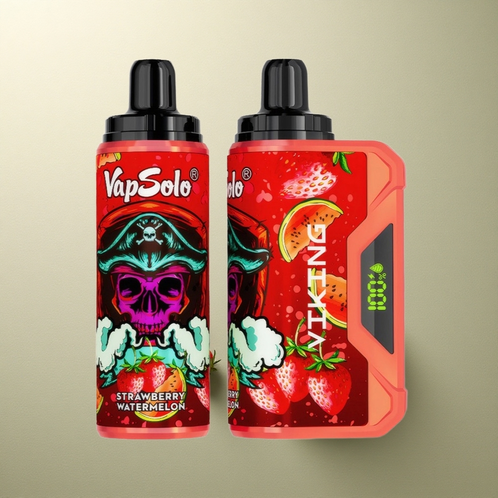 VapSolo VIKING 12000 Puffs Fresa Sandía 22ml Tipo-C