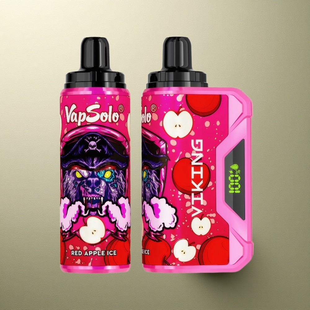 VapSolo VIKING 12000 Puffs Manzana Roja Hielo Tipo-C 22ml