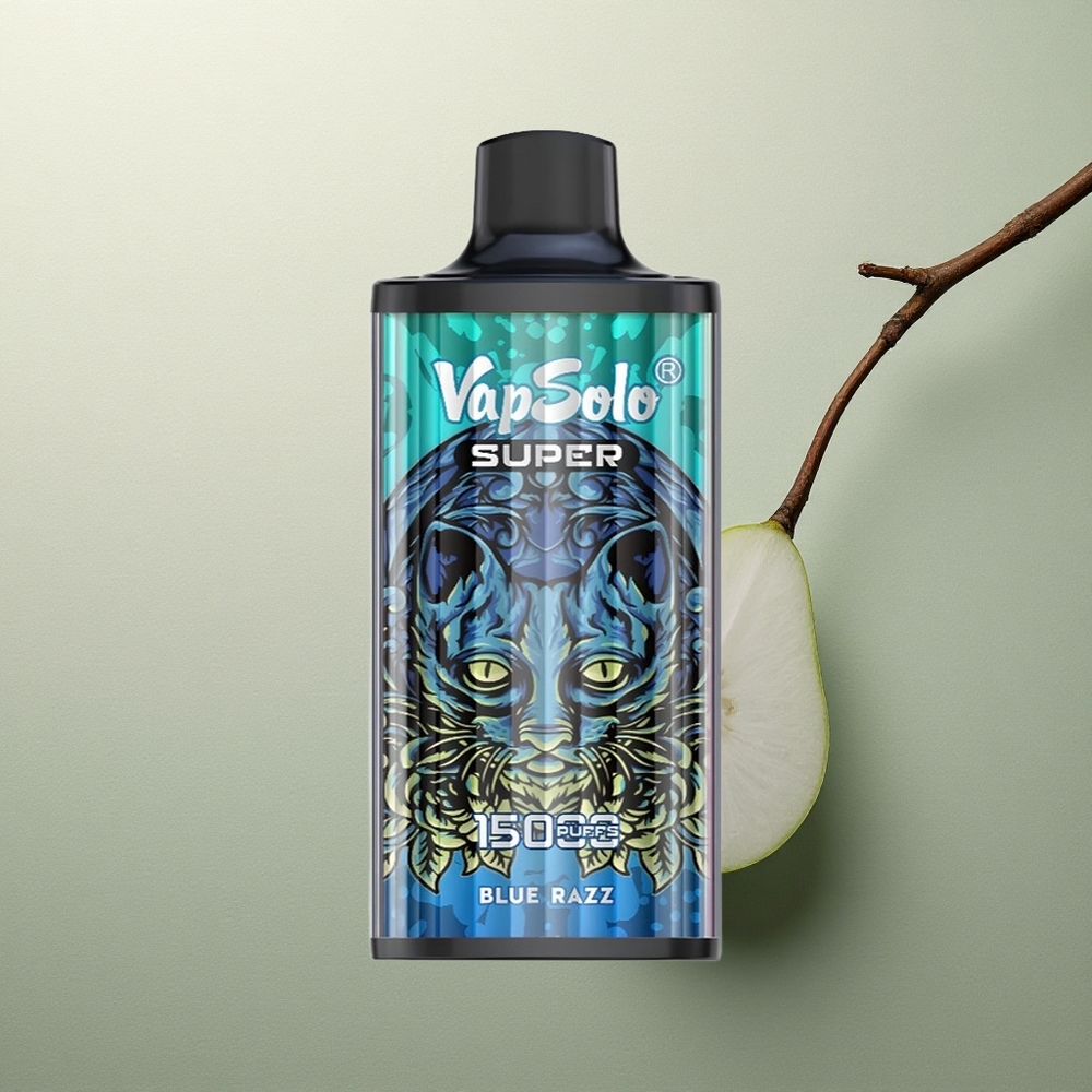 Vapsolo Super 15000 Puffs Azul Frambuesa 40ml 850mah