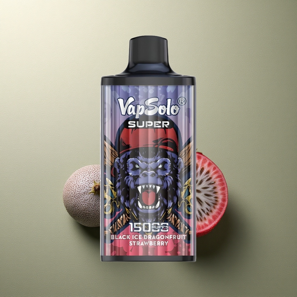 Vapsolo Super 15000 Puffs Dragón de Hielo Fresa con 40ml y 850mah
