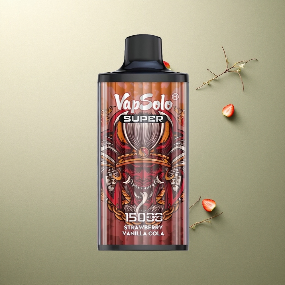 Vapsolo Super 15000 Puffs Fresa Vainilla Cola con 40ml y 850mAh