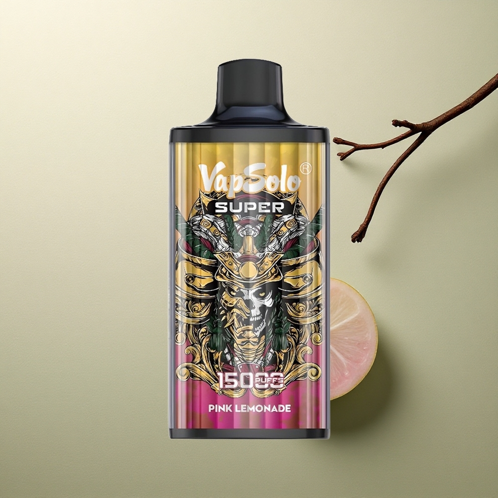 Vapsolo Super 15000 Puffs Limónada Rosa Súper 40ml 850mAh Tipo-C