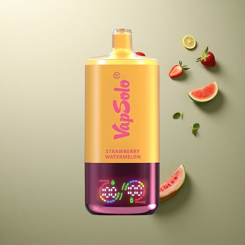 Vapsolo Triple 30000 Puffs Fresa Sandía  Limón Melocotón con 40ml y Tipo-C