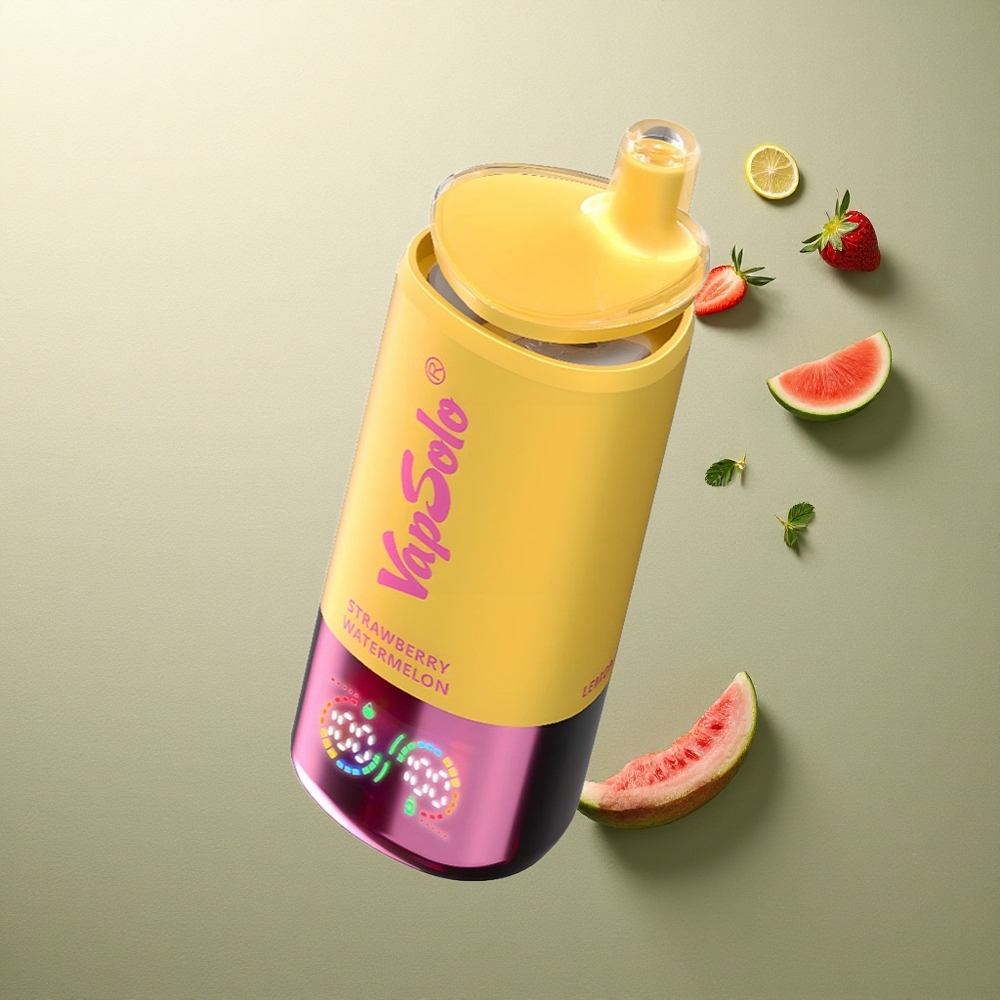 Vapsolo Triple 30000 Puffs Fresa Sandía  Limón Melocotón con 40ml y Tipo-C