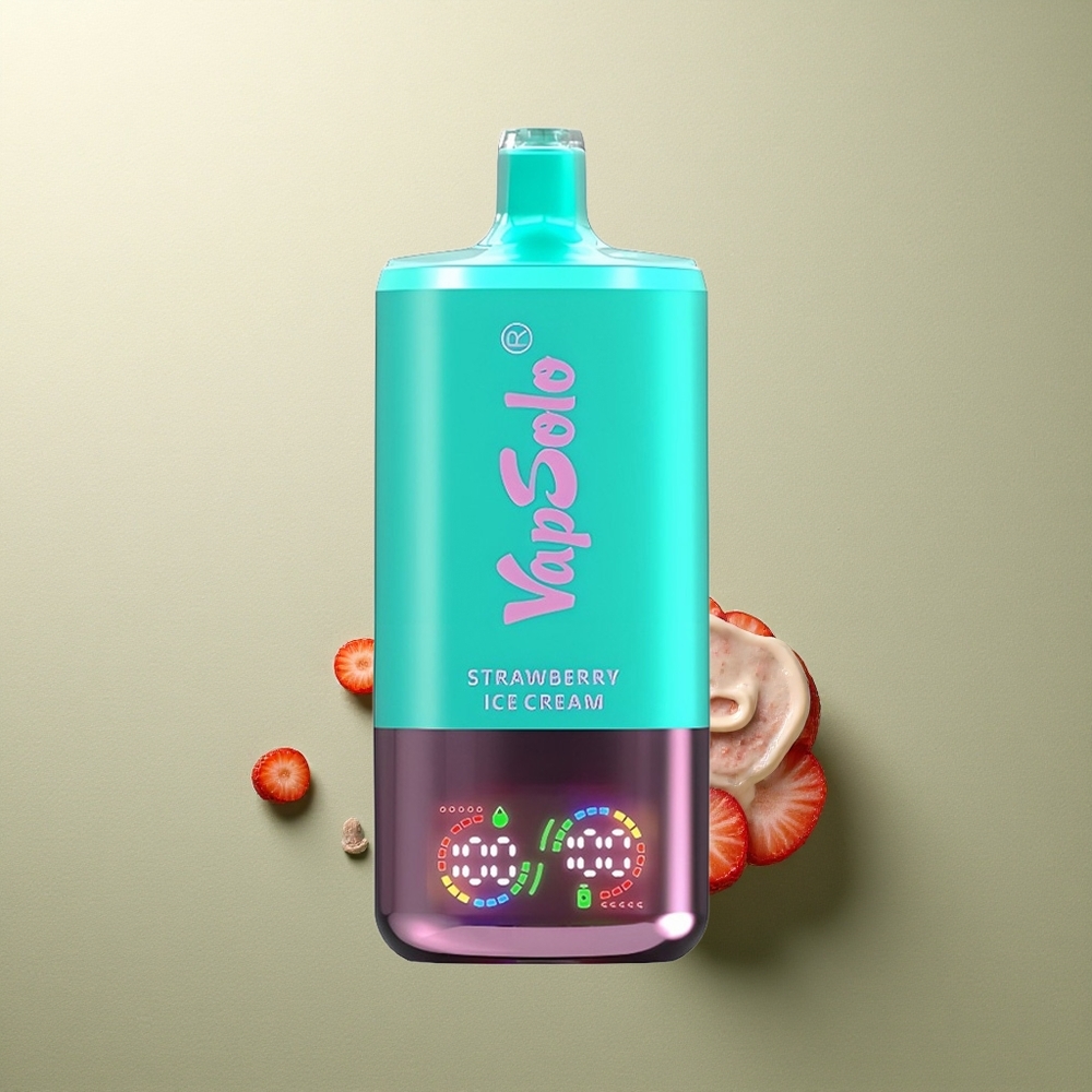 Vapsolo Triple 30000 Puffs Helado de Fresa 30000 Puffs 40ml Tipo-C