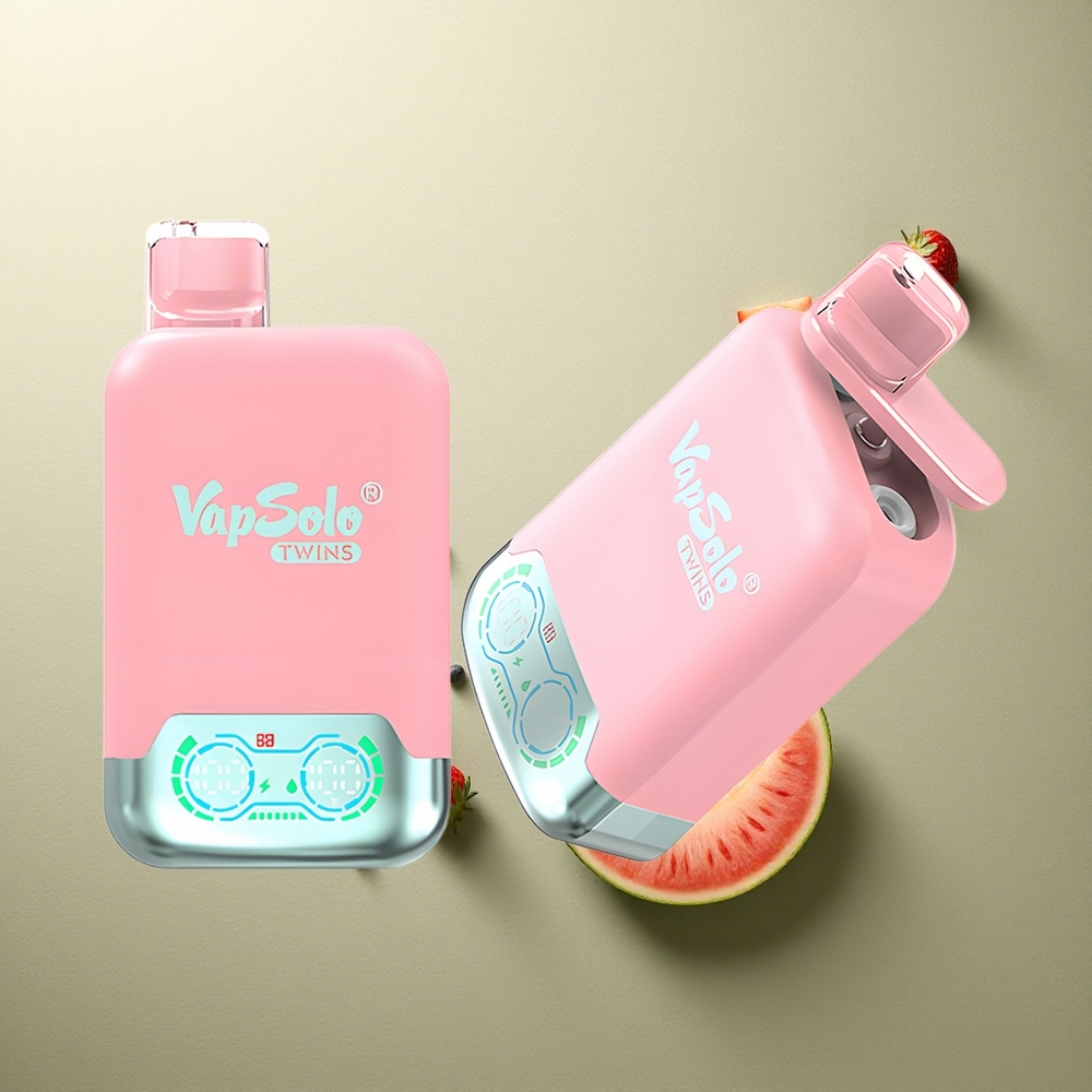 Vapsolo Twins 20000 Puffs Fresa Helada  Mango Sandía Melocotón 40ml Tipo-C