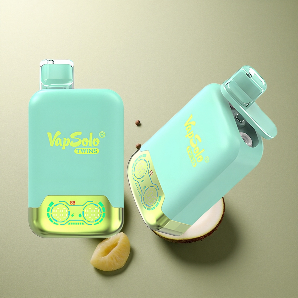 Vapsolo Twins 20000 Puffs Triple Melón  Piña Coco con 40ml y Tipo-C