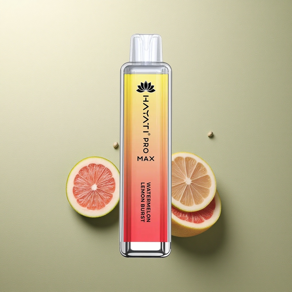 Hayati Pro Max 4000 Puffs Explosión de Limón y Sandía con Batería Recargable 1400mAh