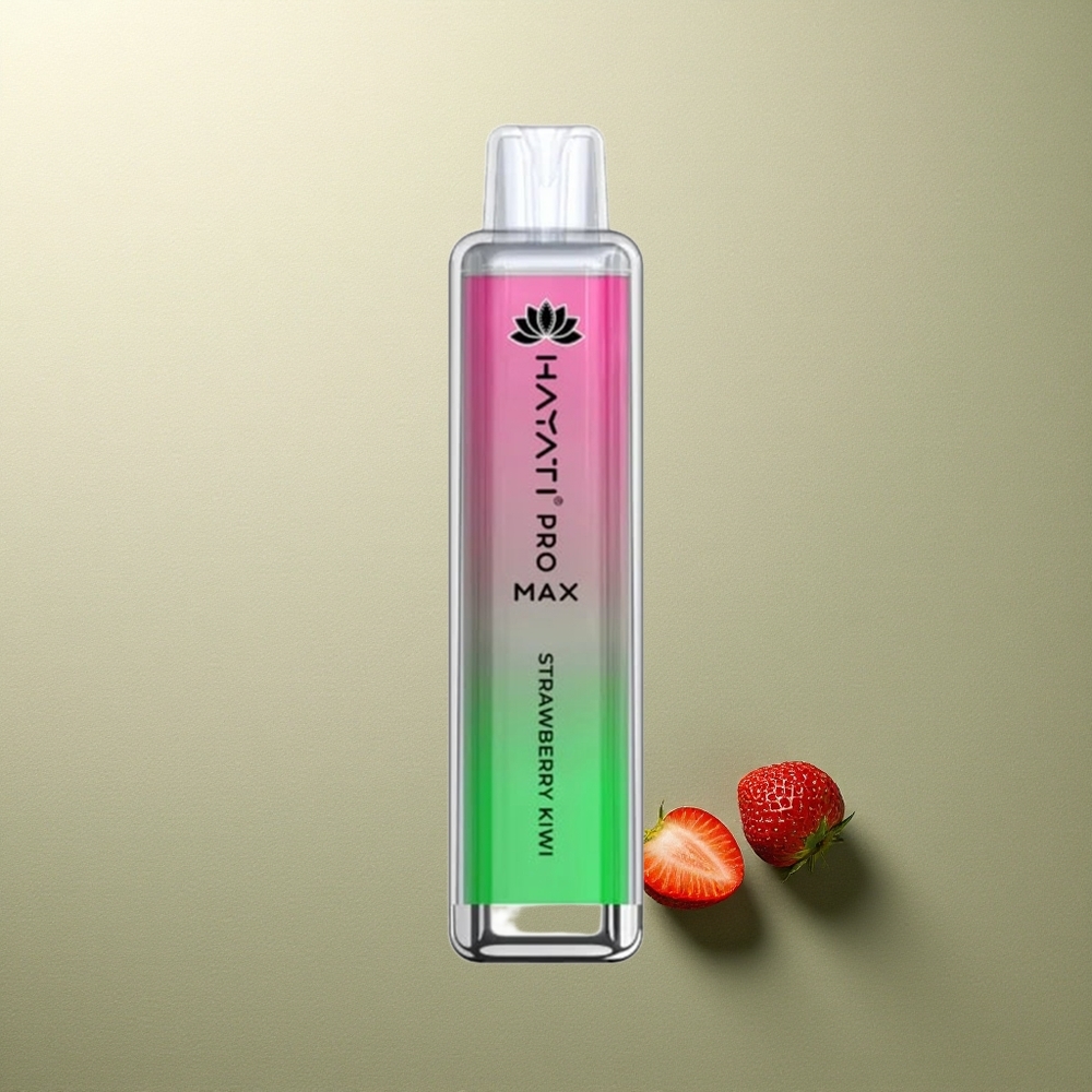 Hayati Pro Max 4000 Puffs Fresa Kiwi Doble Bobina Recargable