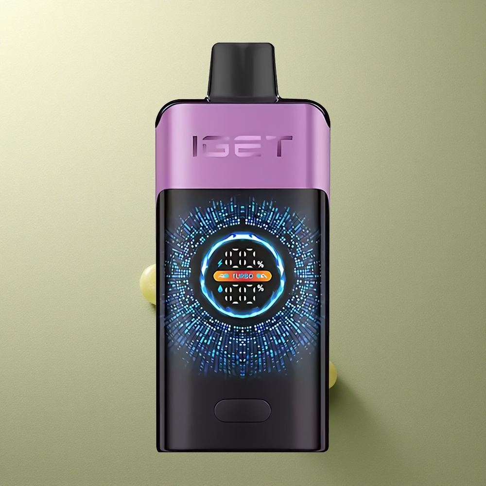 IGET ONE 12000 Puffs Chupa Chups Uva con Pantalla Curva Grande y Batería 2700 mAh