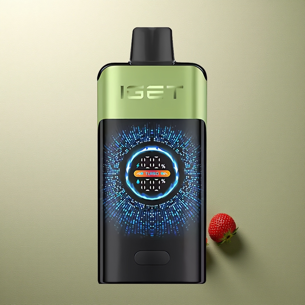 IGET ONE 12000 Puffs Fresa Kiwi Hielo con Pantalla Curva Grande y Batería 2700 mAh