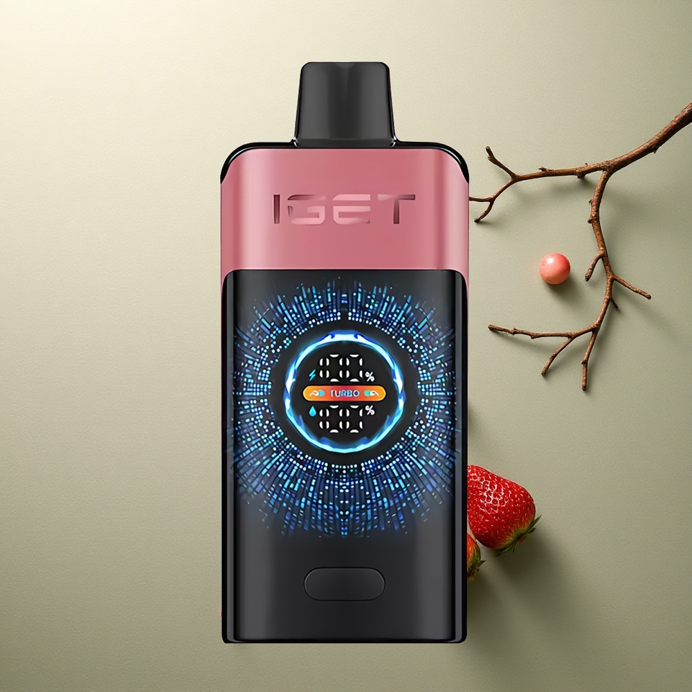 IGET ONE 12000 Puffs Helado de Fresa y Granada con Pantalla Curva Grande y Batería 2700 mAh