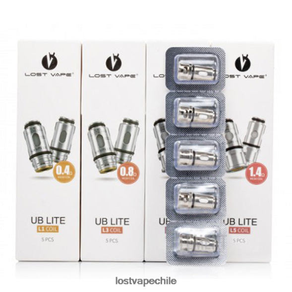 Lost Vape UB bobinas ligeras (paquete de 5) l1 0,4 ohmios - Lost Vape near me Chile 6FVF5