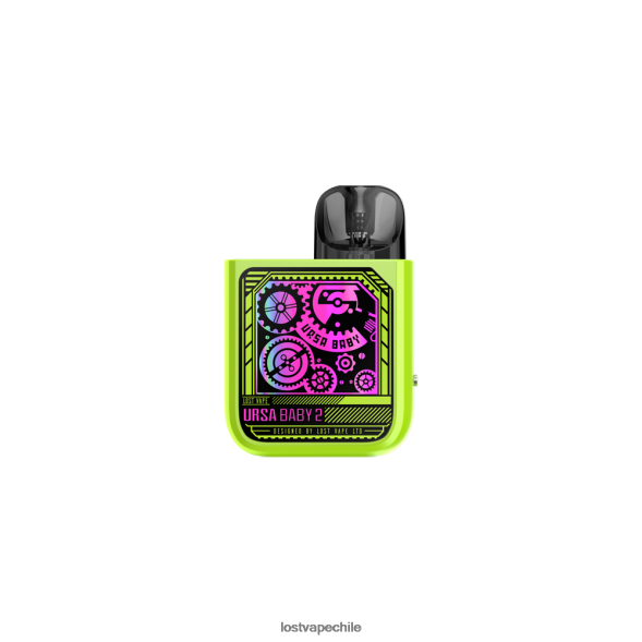 Lost Vape URSA Baby 2 equipos | sistema de cápsulas pop verde/engranaje del tiempo - Lost Vape pods near me 6FVF356