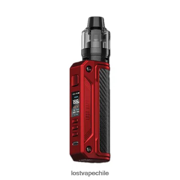 Lost Vape Thelema kit solo de 100w rojo mate/fibra de carbono - Lost Vape Santiago 6FVF172