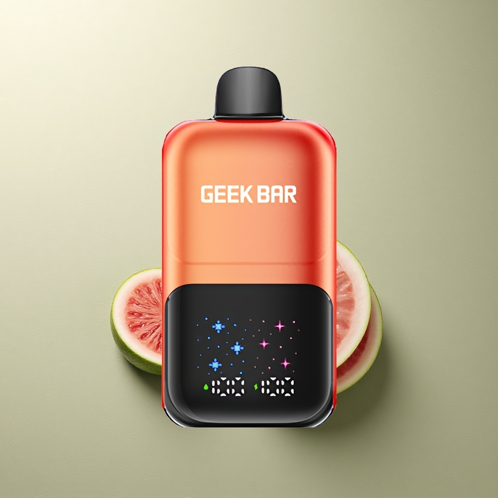 GEEK BAR 2GO 20ml 50000 Puffs Chicle de Sandía Burbuja Hielo con Pantalla Interactiva y Ajuste de 3 Niveles