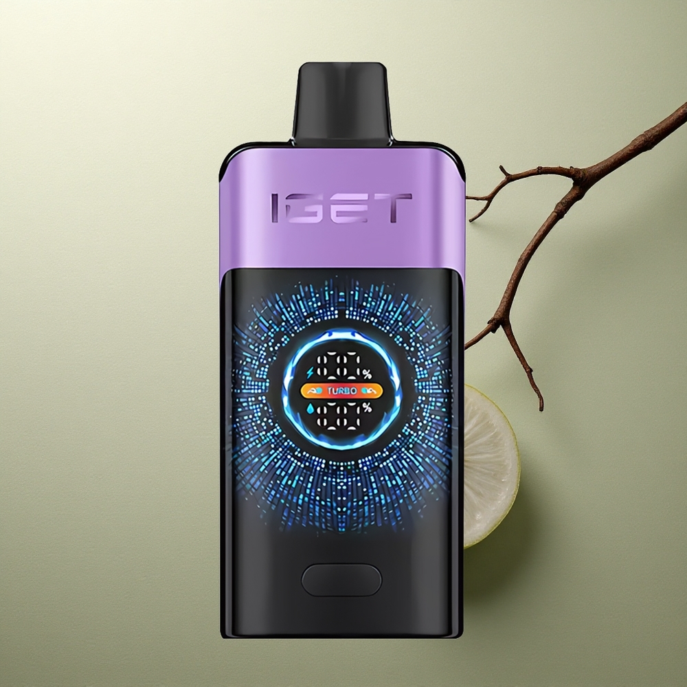 IGET ONE 12000 Puffs Helado de Uva Pantalla Curva Grande 2700 mAh